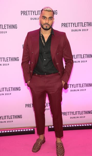 Umar Kamani in Dublin for the PrettyLittleThing launch party for Molly Mae Hague's new partywear Christmas Edit in Twenty Two, Dublin. 
Picture: Brian McEvoy
