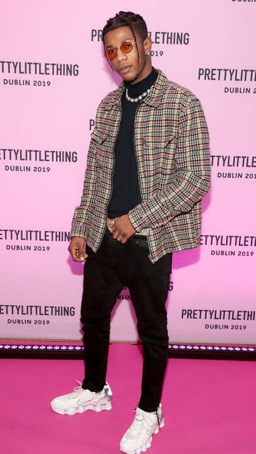 Denzel Nwakor at the PrettyLittleThing launch party for Molly Mae Hague's new Christmas Edit in Twenty Two, Dublin. 
Picture: Brian McEvoy
