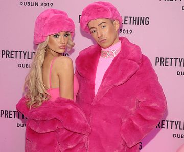 Victoria McDonnell and Gerry Lavz at the PrettyLittleThing launch party for Molly Mae Hague's new Christmas Edit in Twenty Two, Dublin. 
Picture: Brian McEvoy
