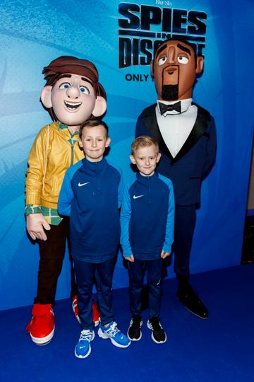 Killian (9) and Aarron O'Reilly (7) pictured at the special preview screening of SPIES IN DISGUISE in Cineworld. 
Picture: Andres Poveda
