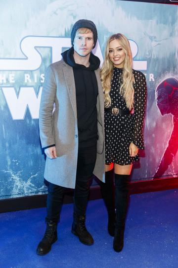Steve Garringan and Diana Bunici pictured at the Irish premiere screening of Star Wars: The Rise of Skywalker at Cineworld, Dublin.
Picture: Andres Poveda
