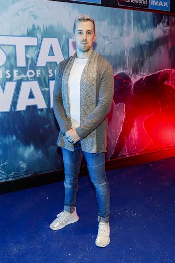 Luke O'Faolain pictured at the Irish premiere screening of Star Wars: The Rise of Skywalker at Cineworld, Dublin.
Picture: Andres Poveda

