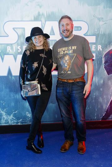 Laura McNaughton and Stephen Carey pictured at the Irish premiere screening of Star Wars: The Rise of Skywalker at Cineworld, Dublin.
Picture: Andres Poveda
