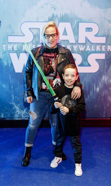 Lili Forberg and son Leon pictured at the Irish premiere screening of Star Wars: The Rise of Skywalker at Cineworld, Dublin.
Picture: Andres Poveda
