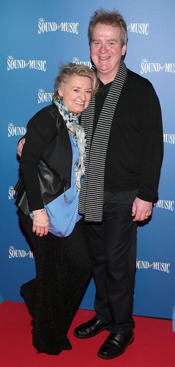 Rebecca Storm and husband Kenny Shearer pictured at the opening night of The Sound of Music at the Bord Gais Energy Theatre, Dublin.
Pic Brian McEvoy