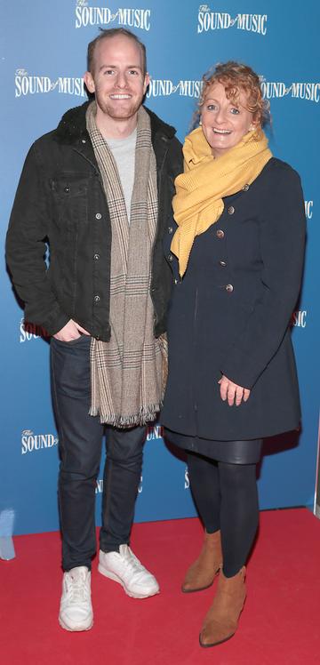 Brendan O Louglin and Ann Cahill pictured at the opening night of The Sound of Music at the Bord Gais Energy Theatre, Dublin.
Pic Brian McEvoy