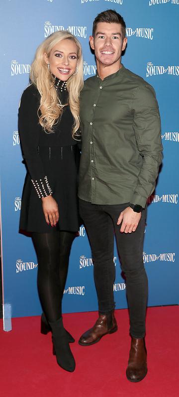 Mikaela O Neill and Ryan Andrews  pictured at the opening night of The Sound of Music at the Bord Gais Energy Theatre, Dublin.
Pic Brian McEvoy
