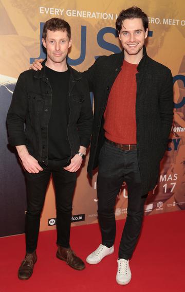 Tony Gray and Barry Donohue at the special preview screening of Just Mercy at the Lighthouse Cinema, Dublin.
Pic Brian McEvoy
