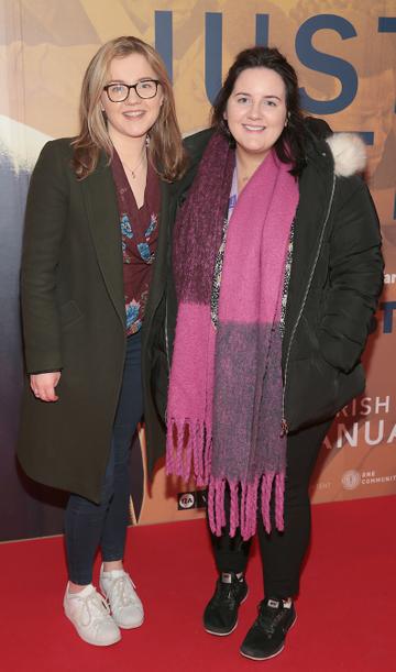 Eimear Hegarty and Orla McMahon at the special preview screening of Just Mercy at the Lighthouse Cinema, Dublin.
Pic Brian McEvoy
