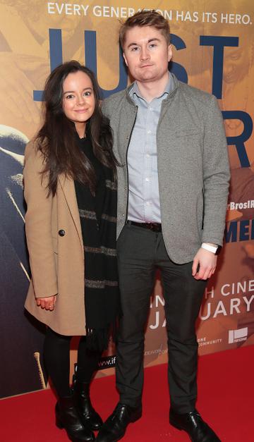 James O Doherty and Daraine Murphy at the special preview screening of Just Mercy at the Lighthouse Cinema, Dublin.
Pic Brian McEvoy
