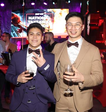 Pictured last night were Christian Freire and Renzo Pinulan at the sixth annual Just Eat National Takeaway Awards in Dublin’s Twenty Two. Photograph: Leon Farrell / Photocall Ireland