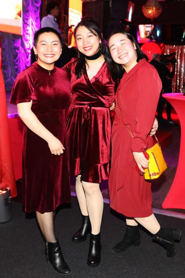 Pictured last night were Waiyee Look, CheeKeong Look and Cindy Look at the sixth annual Just Eat National Takeaway Awards in Dublin’s Twenty Two. Photograph: Leon Farrell / Photocall Ireland