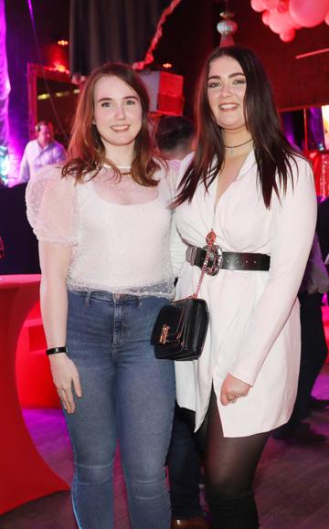 Pictured last night were Louise Burne and Ciara O’Loughlin at the sixth annual Just Eat National Takeaway Awards in Dublin’s Twenty Two. Photograph: Leon Farrell / Photocall Ireland