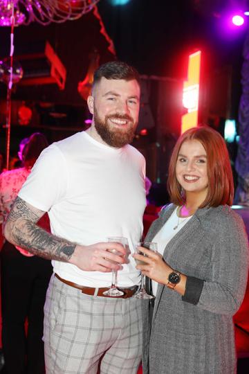 Pictured last night were Craig Kearney and Amie Edmonds at the sixth annual Just Eat National Takeaway Awards in Dublin’s Twenty Two. Photograph: Leon Farrell / Photocall Ireland