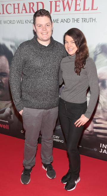 Stephen Leonard and Jenny Leonard pictured at the special preview screening of Richard Jewell at Cineworld, Dublin.
Pic: Brian McEvoy
