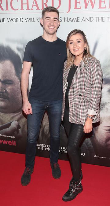 Peter Fagan and Niobh Farrell pictured at the special preview screening of Richard Jewell at Cineworld, Dublin.
Pic: Brian McEvoy
