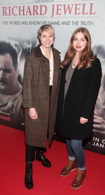 Niamh Algar and Seana Kerslake pictured at the special preview screening of Richard Jewell at Cineworld, Dublin.
Pic: Brian McEvoy
