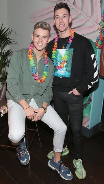 Adam Fogarty and Brian Corr pictured at the opening of Ohana in Harcourt Street, Dublin.
Pic: Brian McEvoy
