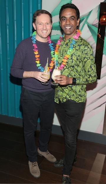 David Mitchell and Clint Drieberg pictured at the opening of Ohana in Harcourt Street, Dublin.
Pic: Brian McEvoy
