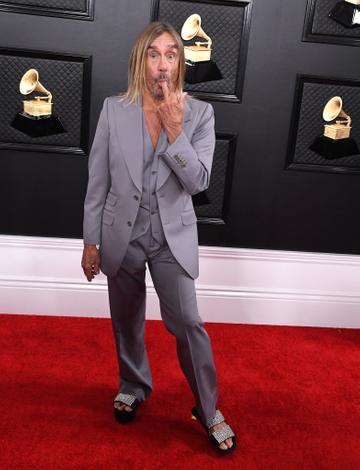 Iggy Pop arrives at the 62nd Annual GRAMMY Awards at Staples Center on January 26, 2020 in Los Angeles, California. (Photo by Steve Granitz/WireImage)