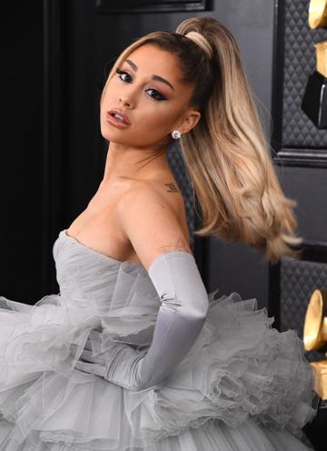 Ariana Grande arrives at the 62nd Annual GRAMMY Awards at Staples Center on January 26, 2020 in Los Angeles, California. (Photo by Steve Granitz/WireImage)
