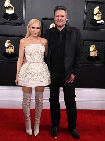 Gwen Stefani and Blake Shelton arrives at the 62nd Annual GRAMMY Awards at Staples Center on January 26, 2020 in Los Angeles, California. (Photo by Steve Granitz/WireImage)