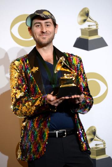 Jon Samson winner of Best Children's Music Album poses in the press room during the 62nd Annual GRAMMY Awards at Staples Center on January 26, 2020 in Los Angeles, California. (Photo by Amanda Edwards/Getty Images)