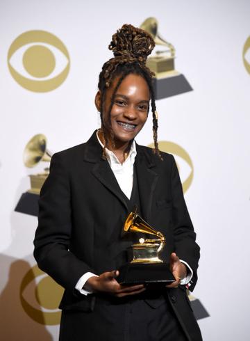 Koffee, winner of Best Reggae Album, poses in the press room during the 62nd Annual GRAMMY Awards at Staples Center on January 26, 2020 in Los Angeles, California. (Photo by Amanda Edwards/Getty Images)