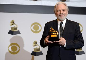 John Kilgore poses with the award for Best Engineered Album, Classical for 'RIley: Sun Rings' in the press room during the 62nd Annual GRAMMY Awards at Staples Center on January 26, 2020 in Los Angeles, California. (Photo by Amanda Edwards/Getty Images)