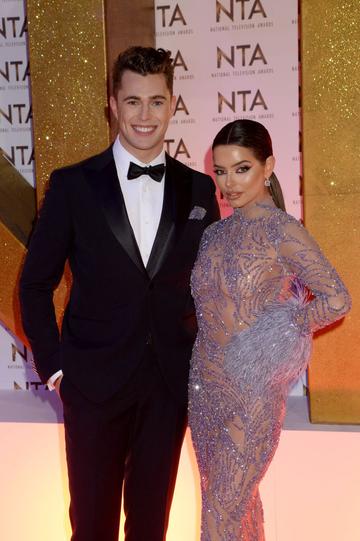 Curtis Pritchard and Maura Higgins attend the National Television Awards 2020 at The O2 Arena on January 28, 2020 in London, England. (Photo by Dave J Hogan/Getty Images)
