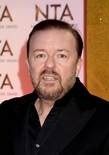 Ricky Gervais attends the National Television Awards 2020 at The O2 Arena on January 28, 2020 in London, England. (Photo by Dave J Hogan/Getty Images)