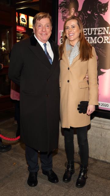 Albert Sharpe and Rebecca Mooney pictured at the opening of the Gaiety Theatre’s major new production of Martin McDonagh’s ‘The Lieutenant of Inishmore’, which will run at the Gaiety Theatre until 14th March. 