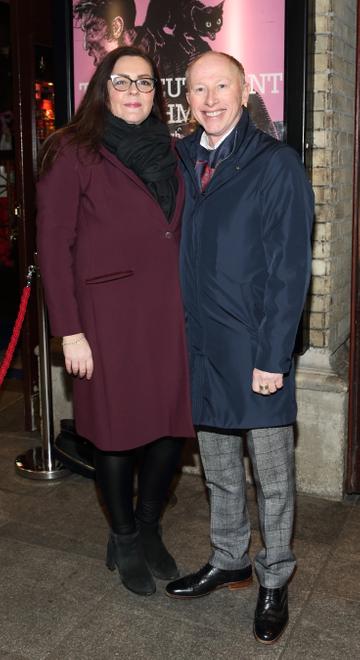 Gemma Cullen and Joe Conlan pictured at the opening of the Gaiety Theatre’s major new production of Martin McDonagh’s ‘The Lieutenant of Inishmore’, which will run at the Gaiety Theatre until 14th March. 
