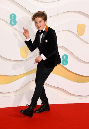 Roman Griffin Davis attends the EE British Academy Film Awards 2020 at Royal Albert Hall on February 02, 2020 in London, England. (Photo by Dave J Hogan/Getty Images)