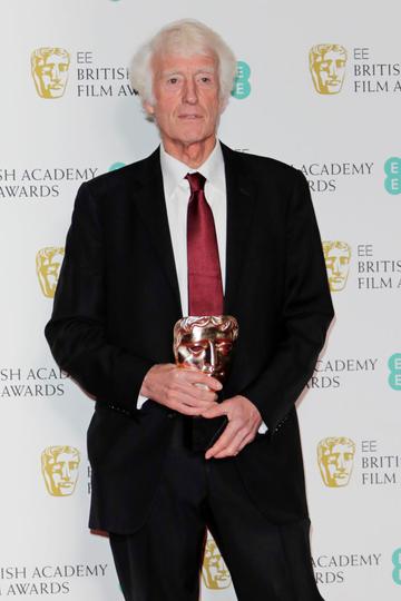 Roger Deakins, winner of the Best Cinematography award for "1917", poses in the Winners Room at the EE British Academy Film Awards 2020 at Royal Albert Hall on February 2, 2020 in London, England. (Photo by David M. Benett/Dave Benett/Getty Images)