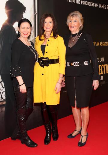 Suzy Bruton, Caroline O'Connell and Carmel O'Connell  pictured at the special preview screening of The Rhythm Section at the Light House Cinema, Dublin.
Pic: Brian McEvoy Photography
