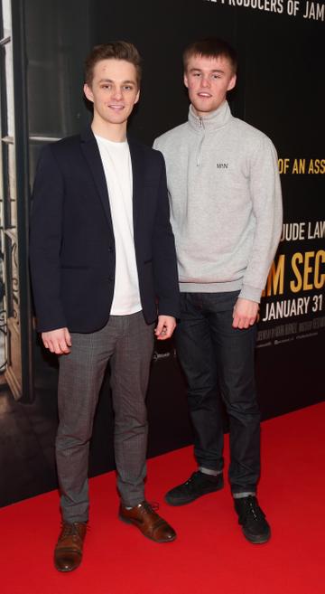 David Duggan and Conor Duggan pictured at the special preview screening of The Rhythm Section at the Light House Cinema, Dublin.
Pic: Brian McEvoy Photography

