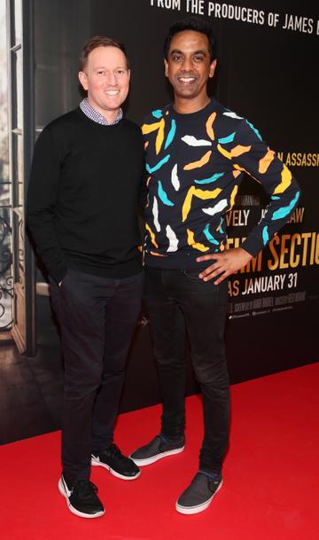 David Mitchell and Clint Drieberg pictured at the special preview screening of The Rhythm Section at the Light House Cinema, Dublin.
Pic: Brian McEvoy Photography
