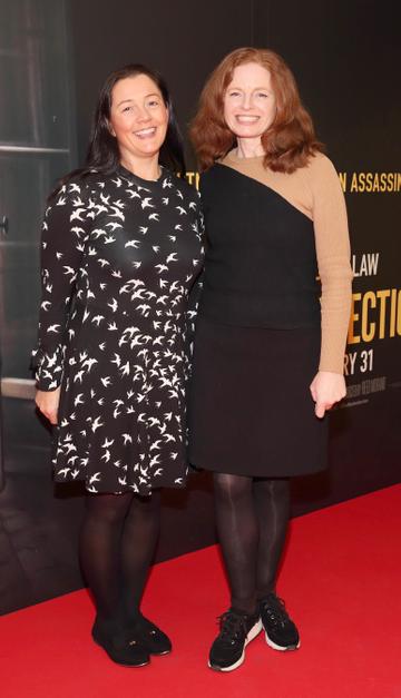 Amanda Nicholson and Fiona Murphy pictured at the special preview screening of The Rhythm Section at the Light House Cinema, Dublin.
Pic: Brian McEvoy Photography

