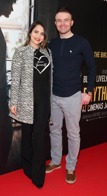 Talita Miranda and Donal Cuddy pictured at the special preview screening of The Rhythm Section at the Light House Cinema, Dublin.
Pic: Brian McEvoy Photography
