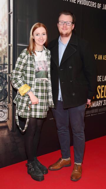 Siofra Carlin and Barra Carlin pictured at the special preview screening of The Rhythm Section at the Light House Cinema, Dublin.
Pic: Brian McEvoy Photography
