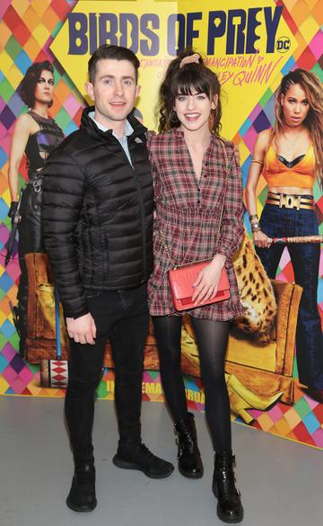 Nathan Flanagan and Jessica Brennan at the special preview screening of Birds of Prey at the Lighthouse Cinema, Dublin.
Pic: Brian McEvoy
