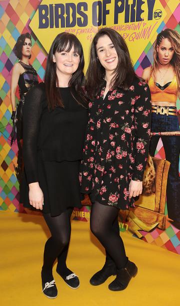 Claire Twyford and Emma Walsh at the Irish Premiere screening of Birds of Prey at Cineworld, Dublin.
Pic: Brian McEvoy
