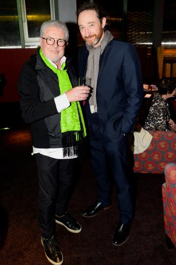 John McColgan and Joe Csibi at the album launch of Riverdance  - 25th anniversary show at the 3Arena in Dublin.
Photo: Justin Farrelly.