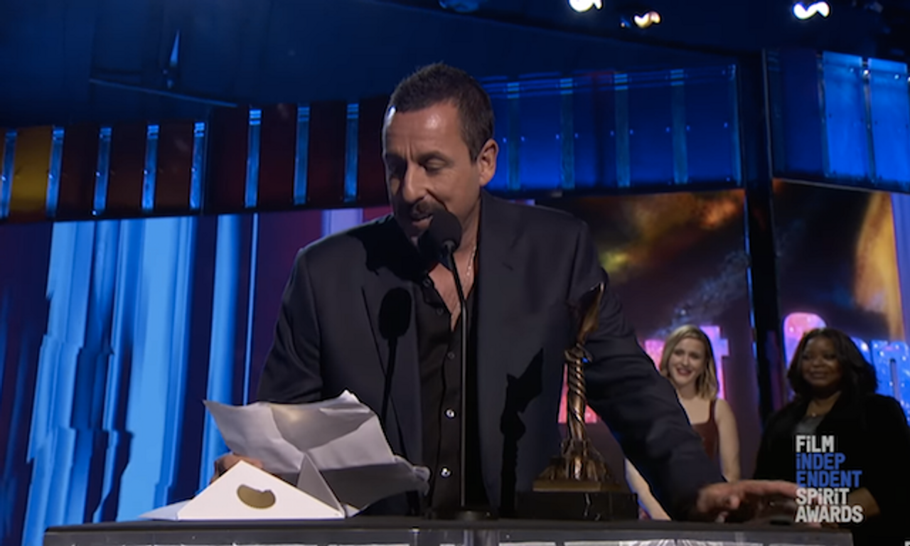 You Need To See Adam Sandler S Speech At The Independent Spirit Awards