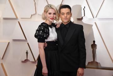Lucy Boynton and Rami Malek attend the 92nd Annual Academy Awards at Hollywood and Highland on February 09, 2020 in Hollywood, California. (Photo by Jeff Kravitz/FilmMagic)