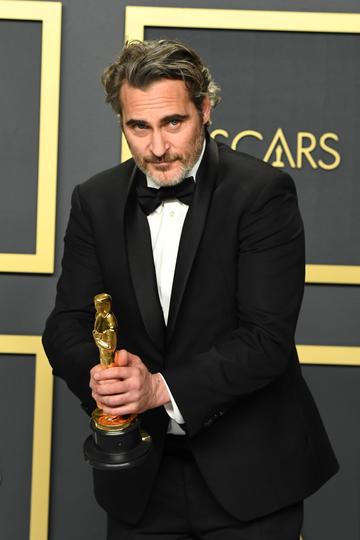 Joaquin Phoenix, winner of the Actor in a Leading Role award for “Joker,” poses in the press room during poses in the press room during the 92nd Annual Academy Awards at Hollywood and Highland on February 09, 2020 in Hollywood, California. (Photo by Steve Granitz/WireImage )