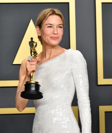 Renée Zellweger, winner of the Actress in a Leading Role award for “Judy,” poses in the press room during the 92nd Annual Academy Awards at Hollywood and Highland on February 09, 2020 in Hollywood, California. (Photo by Amy Sussman/Getty Images)