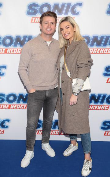 Brian Ormond and Pippa O Connor at the special preview screening of Sonic the Hedgehog Movie at the Odeon Cinema in Point Square, Dublin.
Pic: Brian McEvoy
