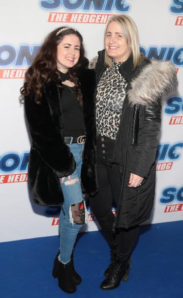 Sophie Fleming and Philomena Fleming at the special preview screening of Sonic the Hedgehog Movie at the Odeon Cinema in Point Square, Dublin.
Pic: Brian McEvoy

